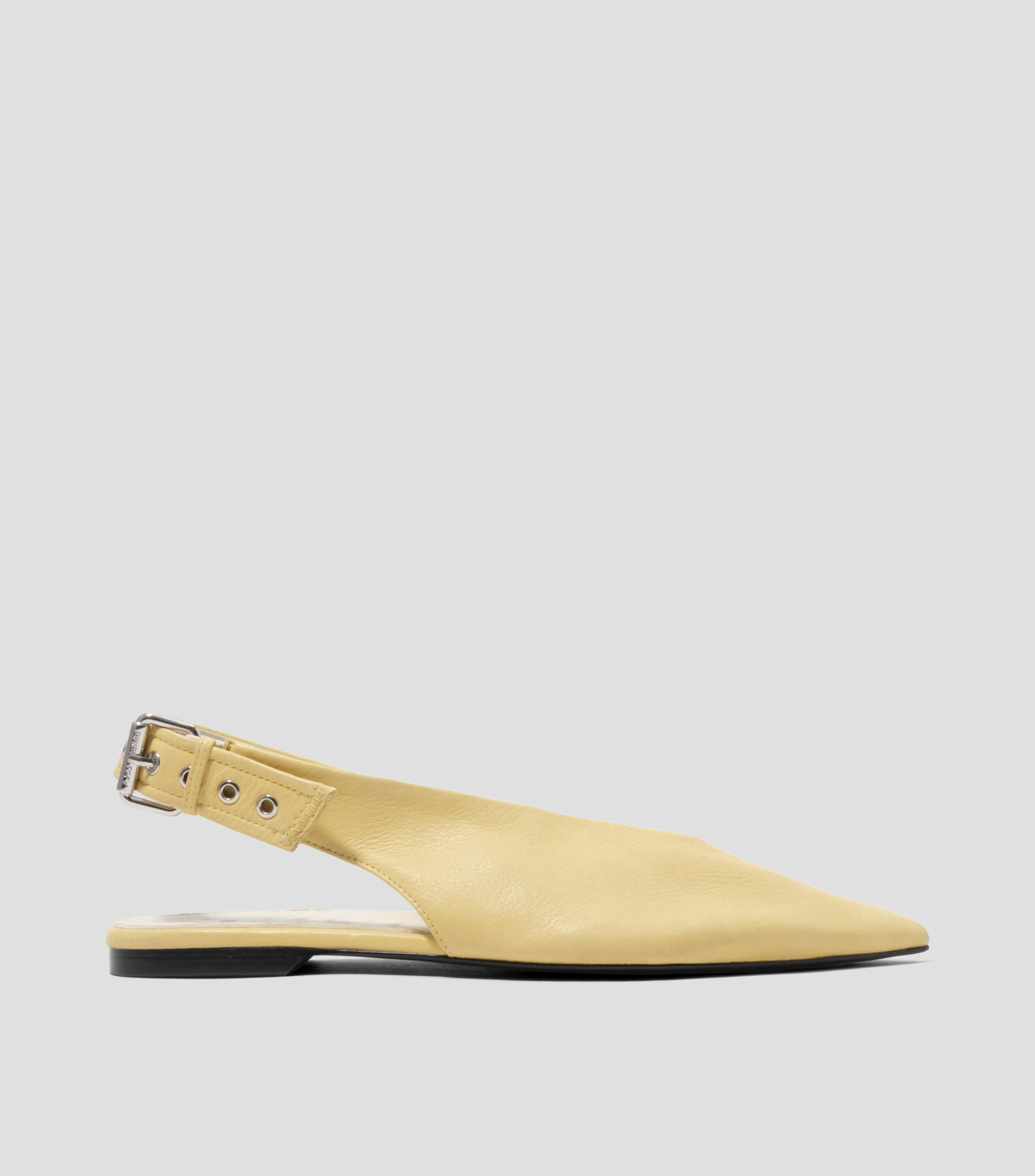 Flats destalonado piel Mujer